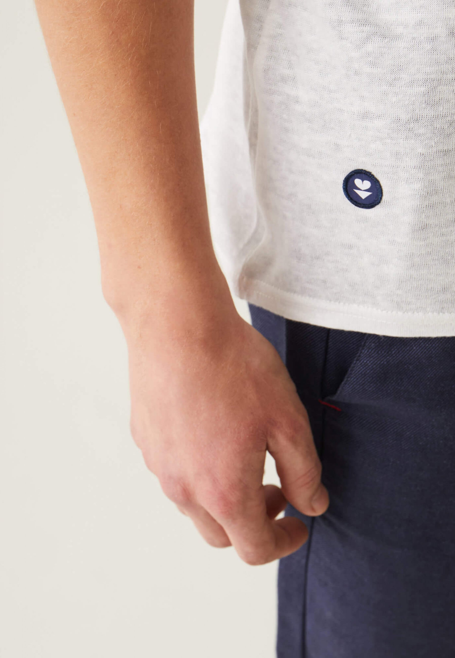 T-shirt en lin-Camille Ecru