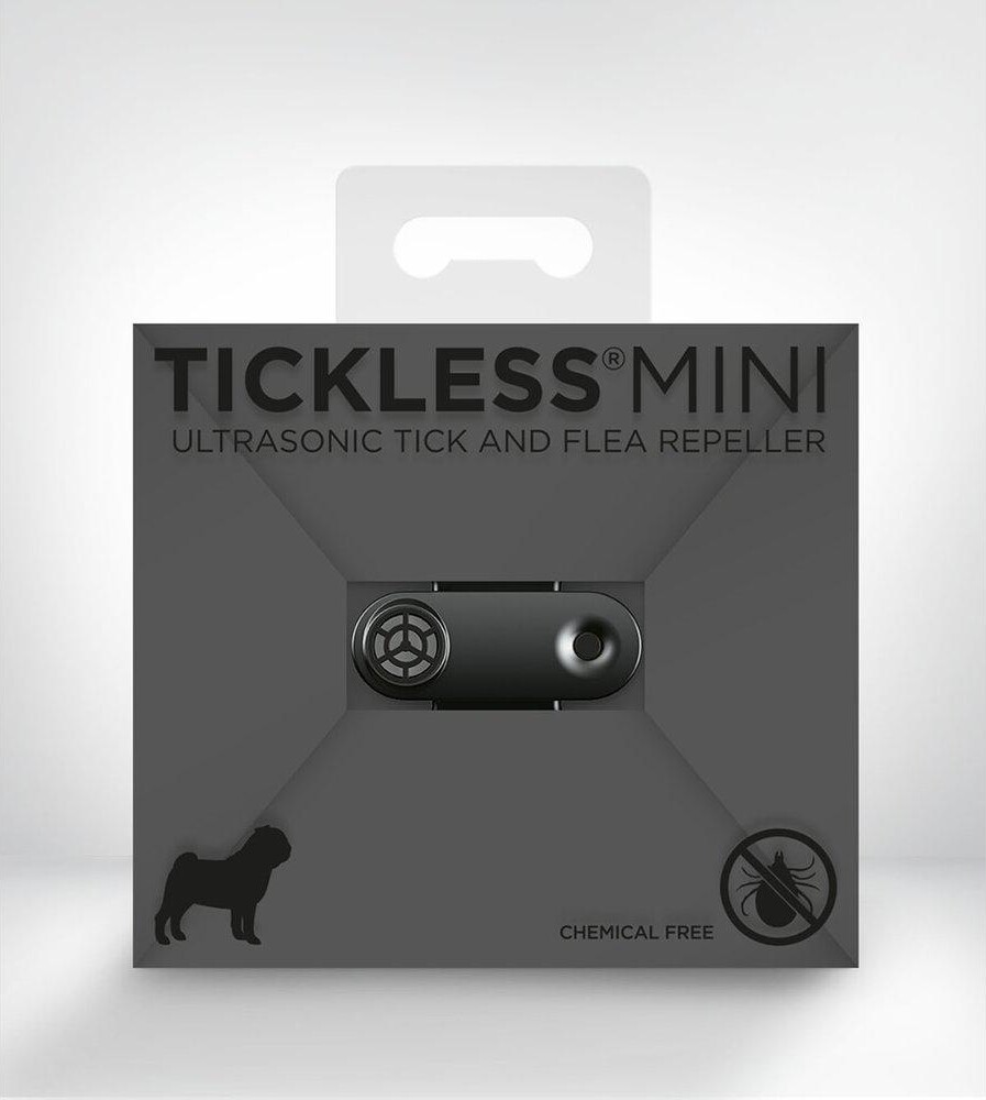 Tickless - Mini Ultrasonic Tægebeskyttelse Til Hund - Sort