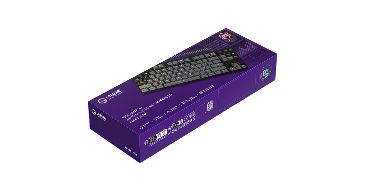 LORGARAzar 514TKL, gaming toetsenbord  (Zwart, US lay-out, LOGAR Dream, TKL, RGB)