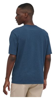 T-Shirt Patagonia Regenerative Organic Cotton Bleu Foncé