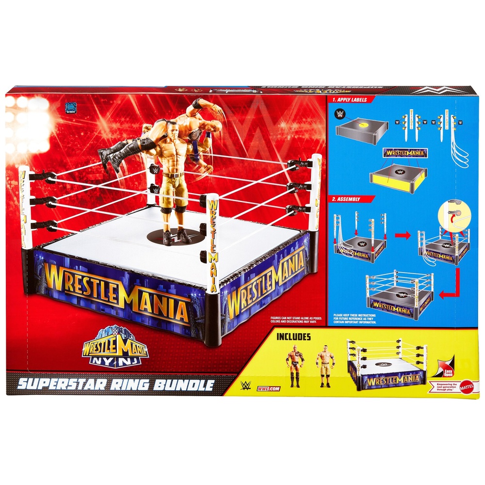 WWE WrestleMania The Rock vs. John Cena Superstar Ring Bundle