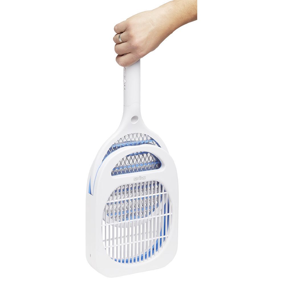 Raquette destructeur 2en1 moustiques et mouches rechargeable