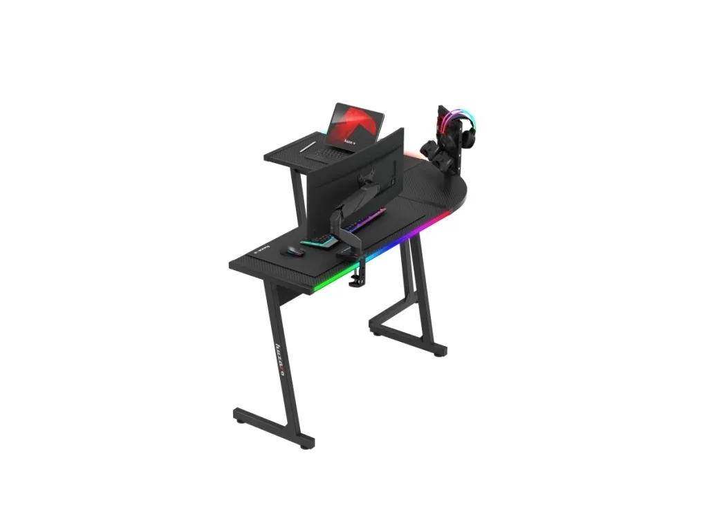 Huzaro Hero 6.0 Balck RGB gaming-skrivebord