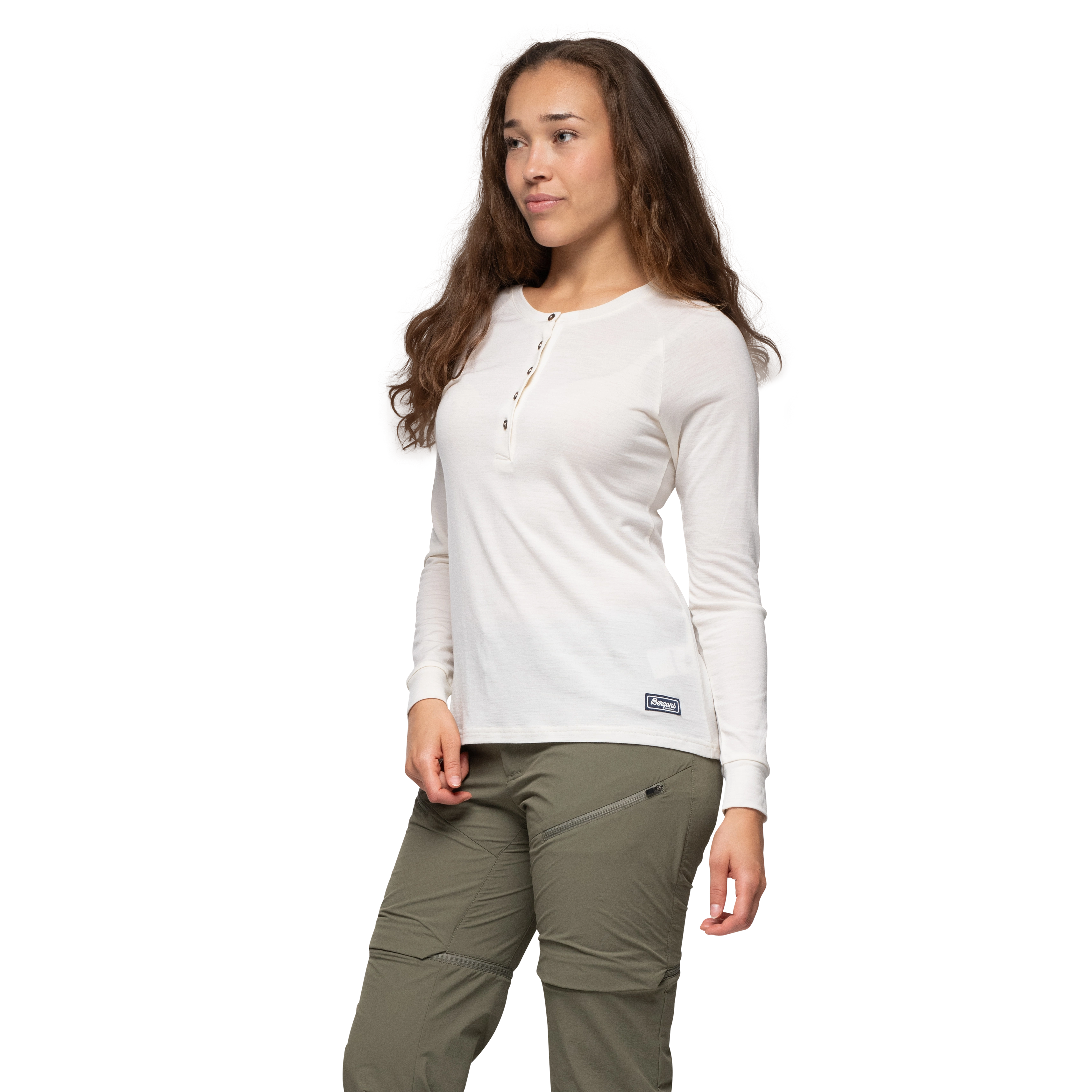 Lysebu Wool Henley Women Vanilla White
