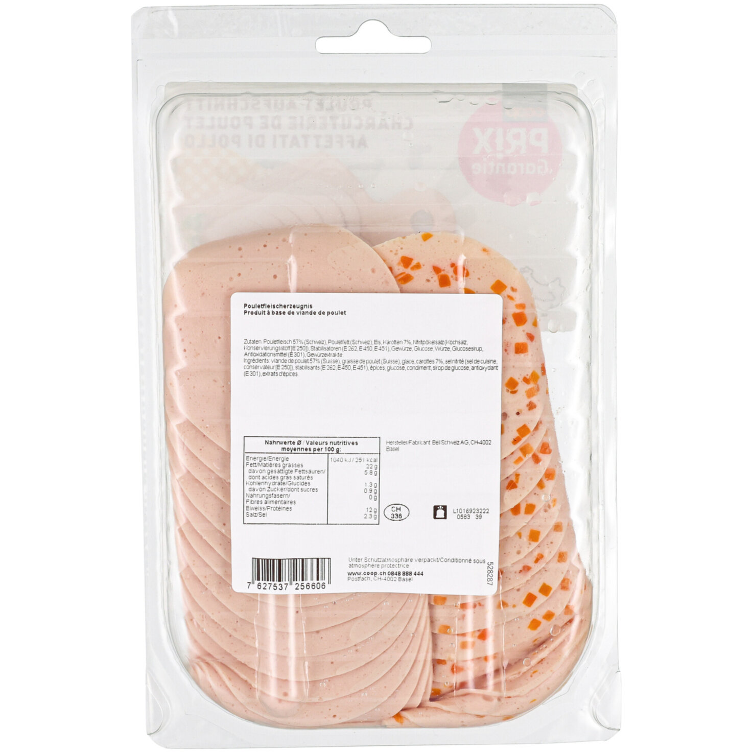 Prix Garantie Poulet Aufschnitt