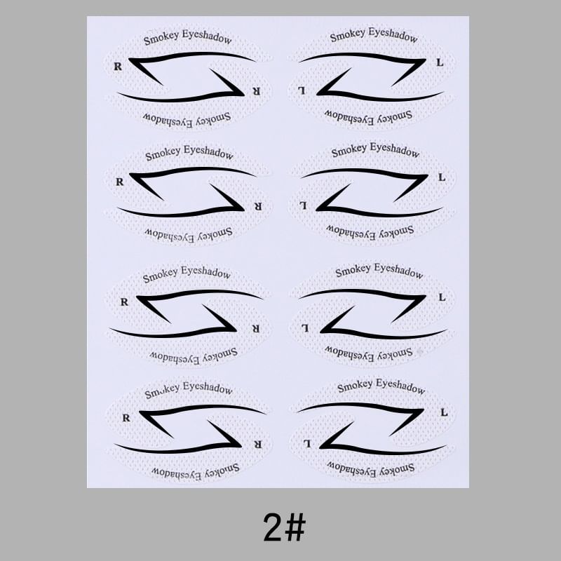 Jericoure - Oogschaduw / Eyeliner Make-up Stencil (Diverse Ontwerpen)