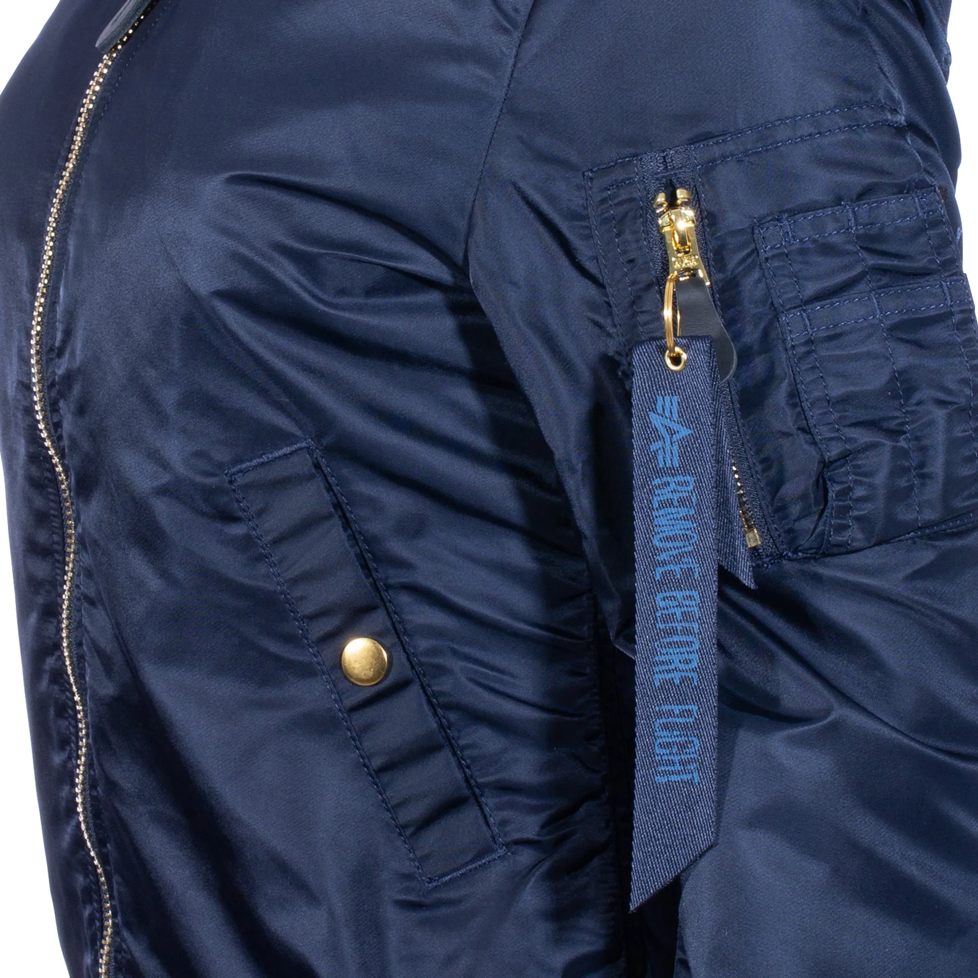 Alpha Industries -  Alpha Industries Jacke MA1 VF LW rep. blue gold Frauen