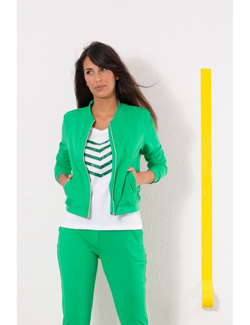 HBT BLOUSON KIMY ESSENTIELS VERT