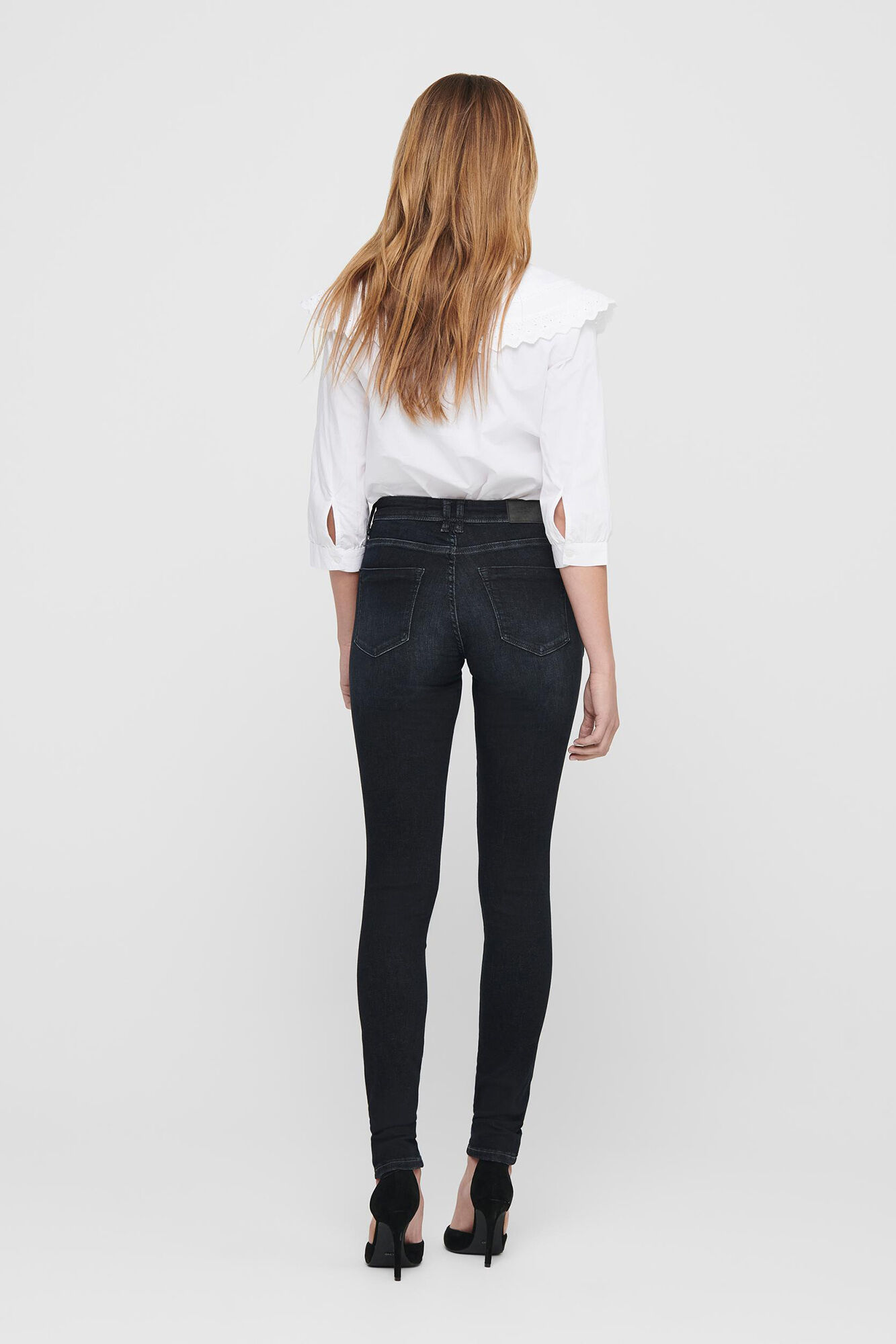 Calça jeans skinny de cintura baixa