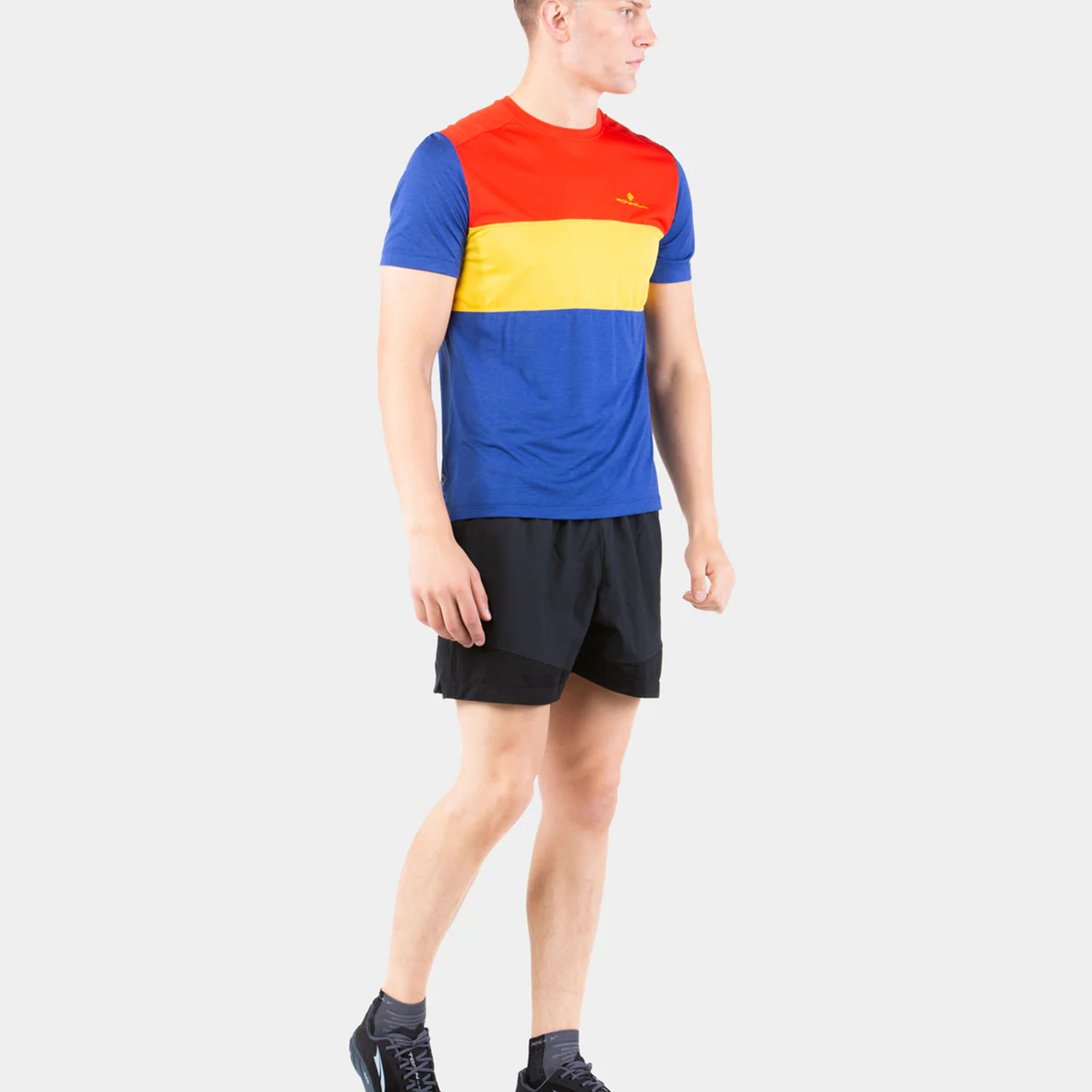 Ronhill Tech Trio Maillot De Course Hommes - Bleu , Orange