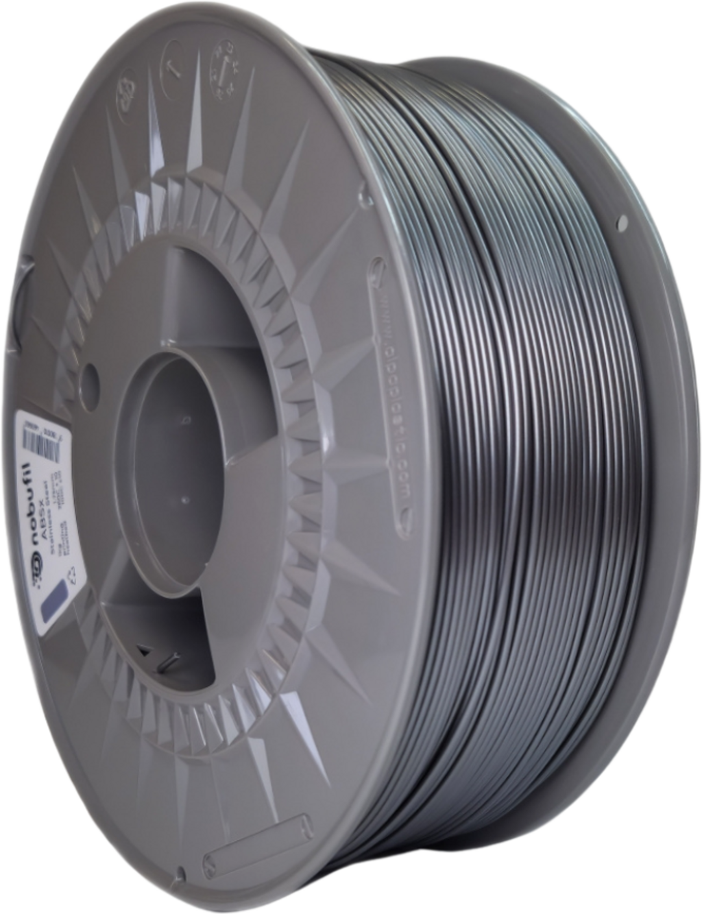 Nobufil  ABSx Stainless Steel, 1,75 mm / 1000 g    ABS Filament aus recycelten Kunststoffen