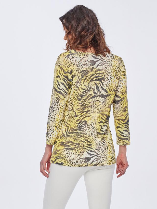 Pulli Wasserfall im Leo Print