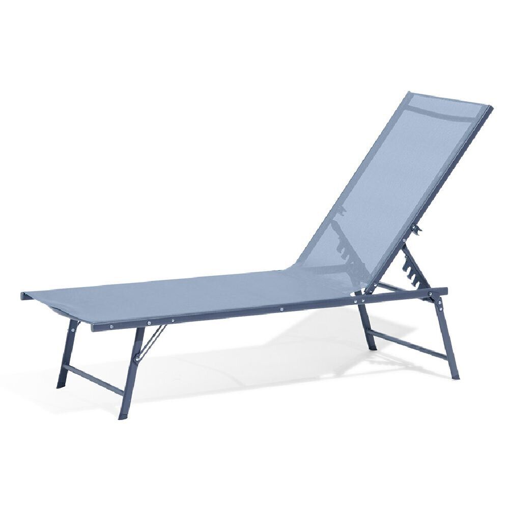 Bain de soleil Dream 5 positions bleu L.181 x l.55 x H.33/90.5 cm
