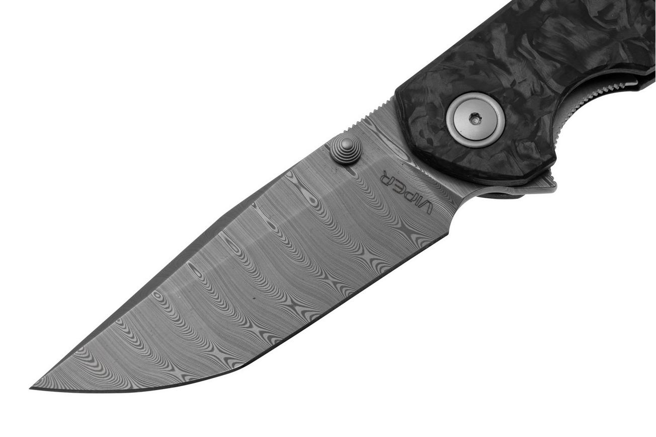 Viper Katla VA5980FCM, SSCT Damascus, Dark Matter Black Marbeled Carbon Fiber, Limited Edition, zakmes, Jesper Voxnaes design