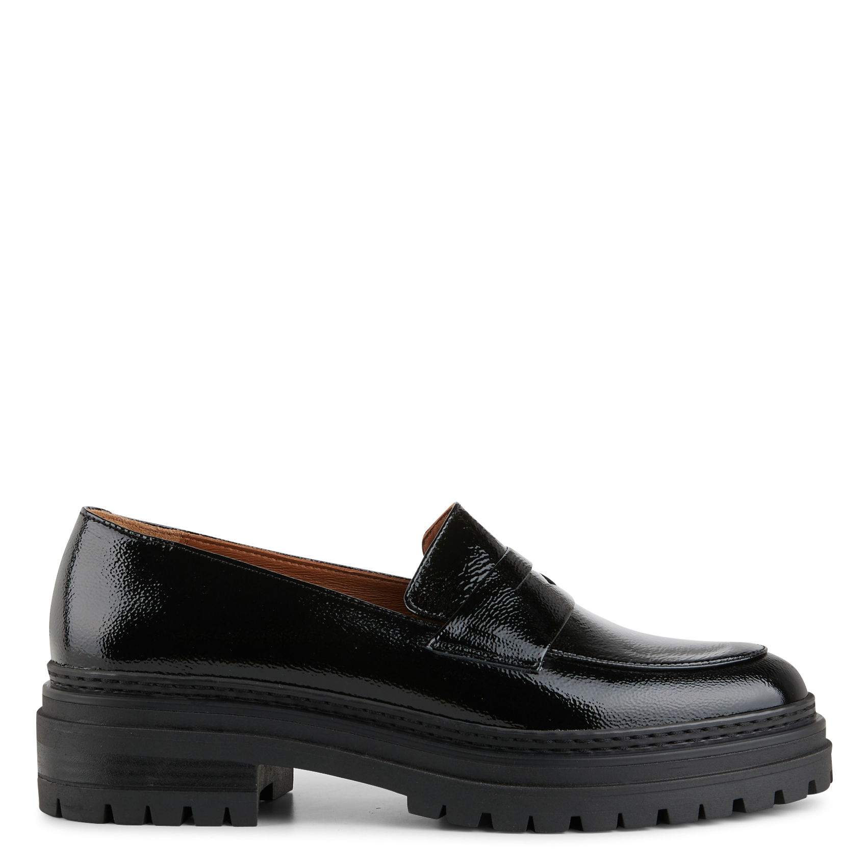 AMALIA - Mocassins en cuir lisse | Noir