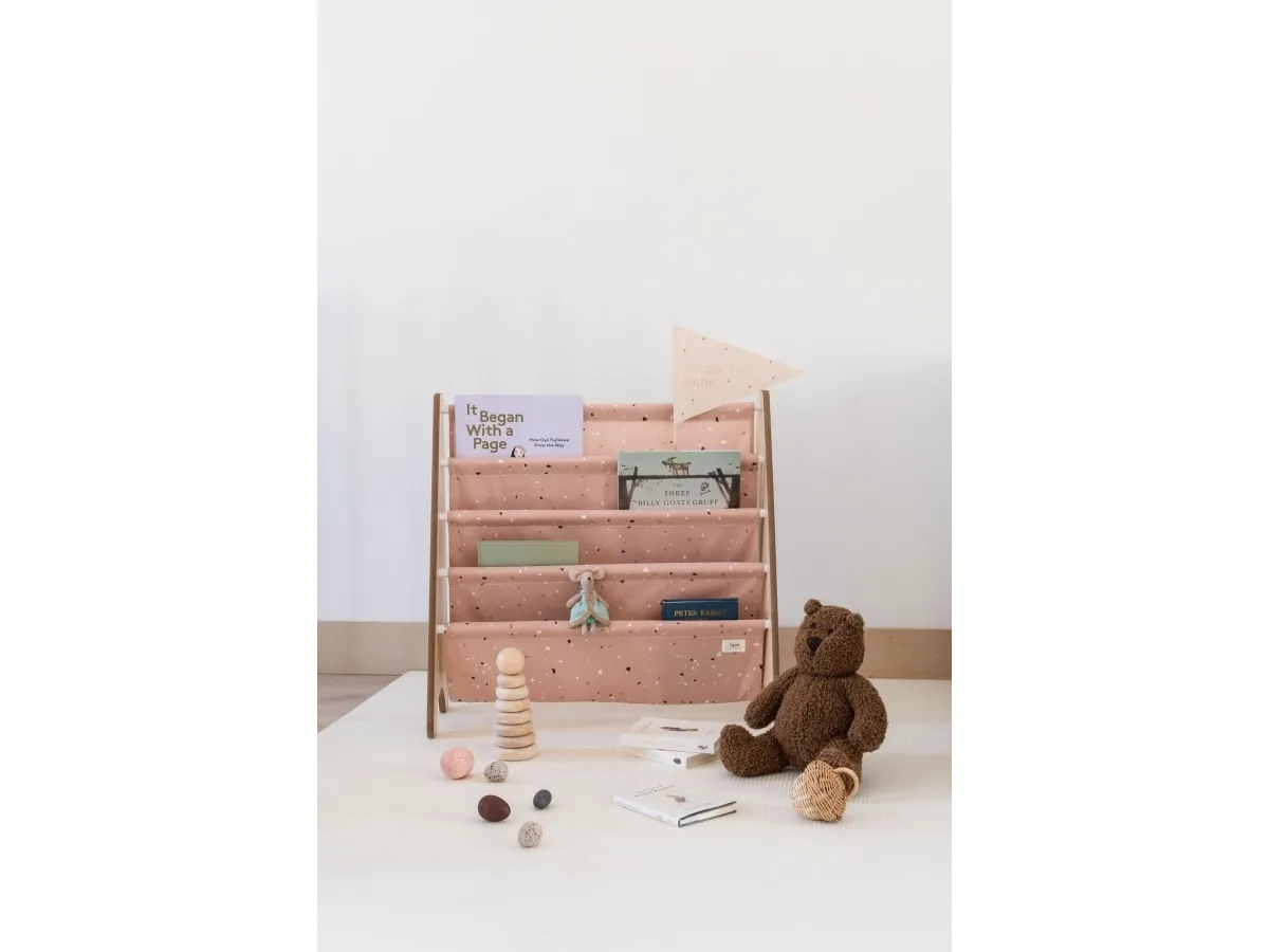 3 Sprouts Bogreol, Terrazzo/Ler
