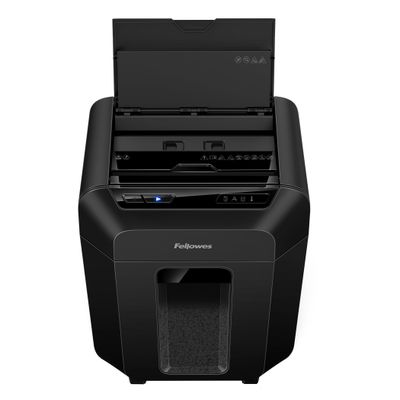 Fellowes AutoMax 80M - Destructeur de documents - Particules - 80 feuilles - Corbeilles 17 litres - Hybride - Noir