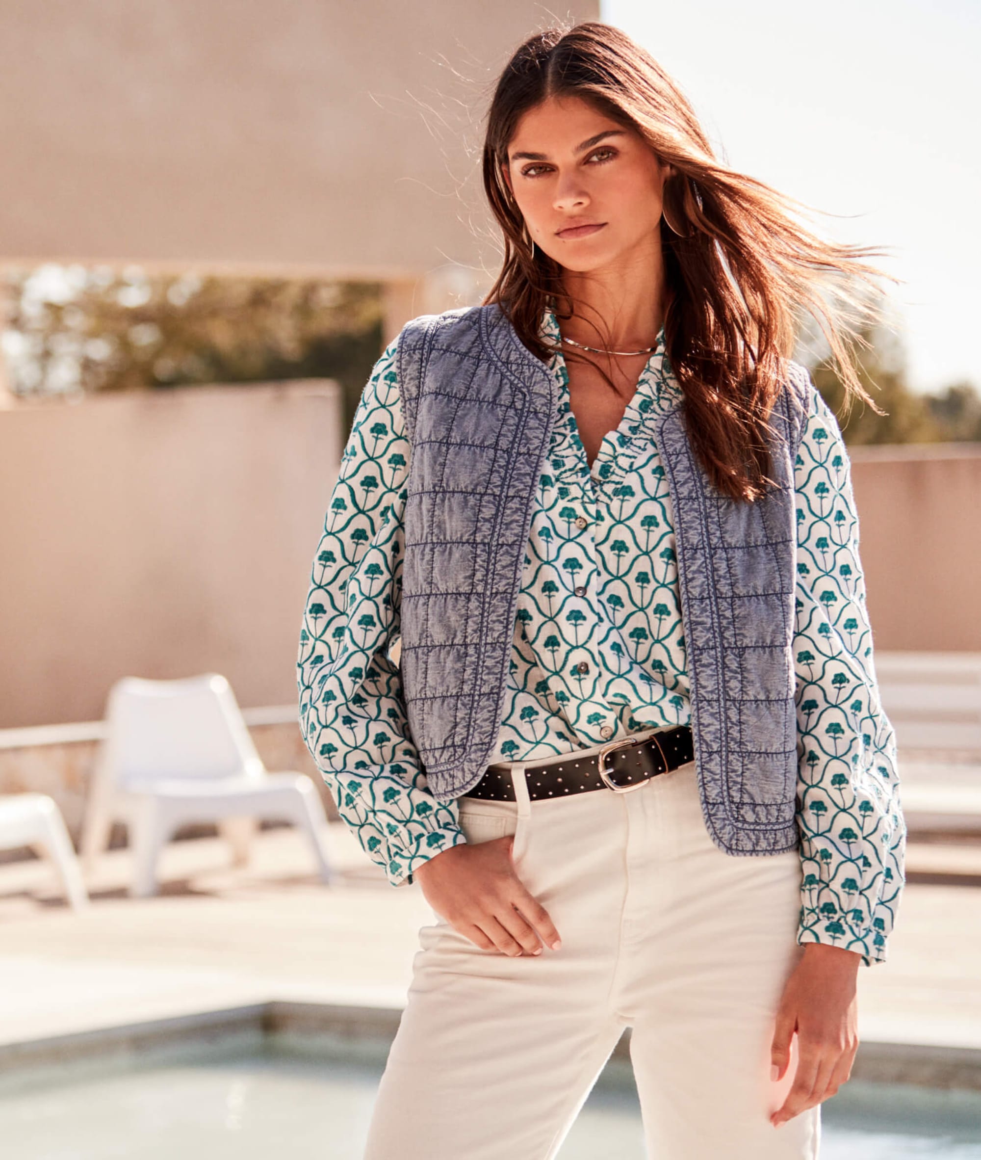 Veste sans manches matelassée