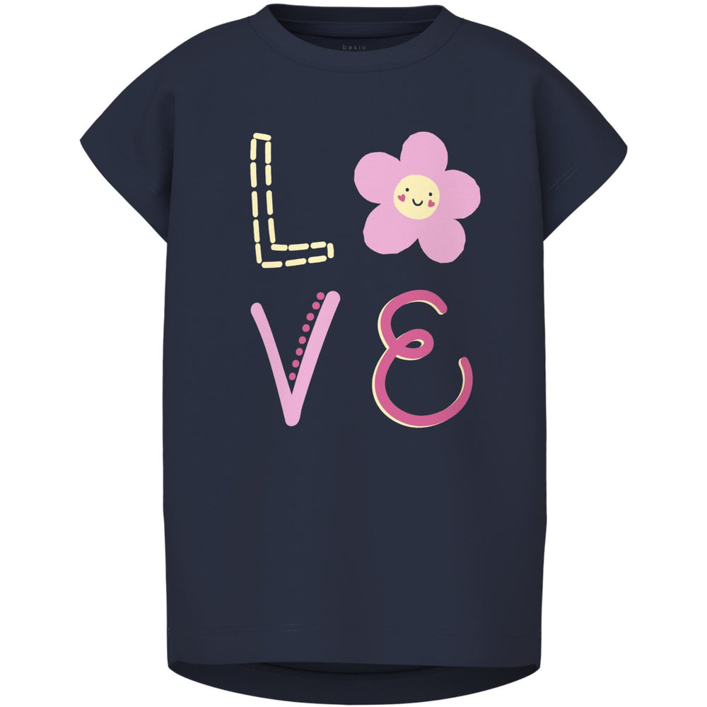 Køb Name It Navy Blazer Love Violet T-Shirt