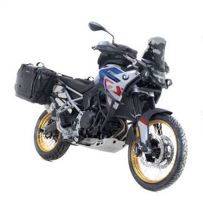 Sacoches cavalières SW-MOTECH SysBag WP L/L (27-40 litres x 2) complet avec support - Noir