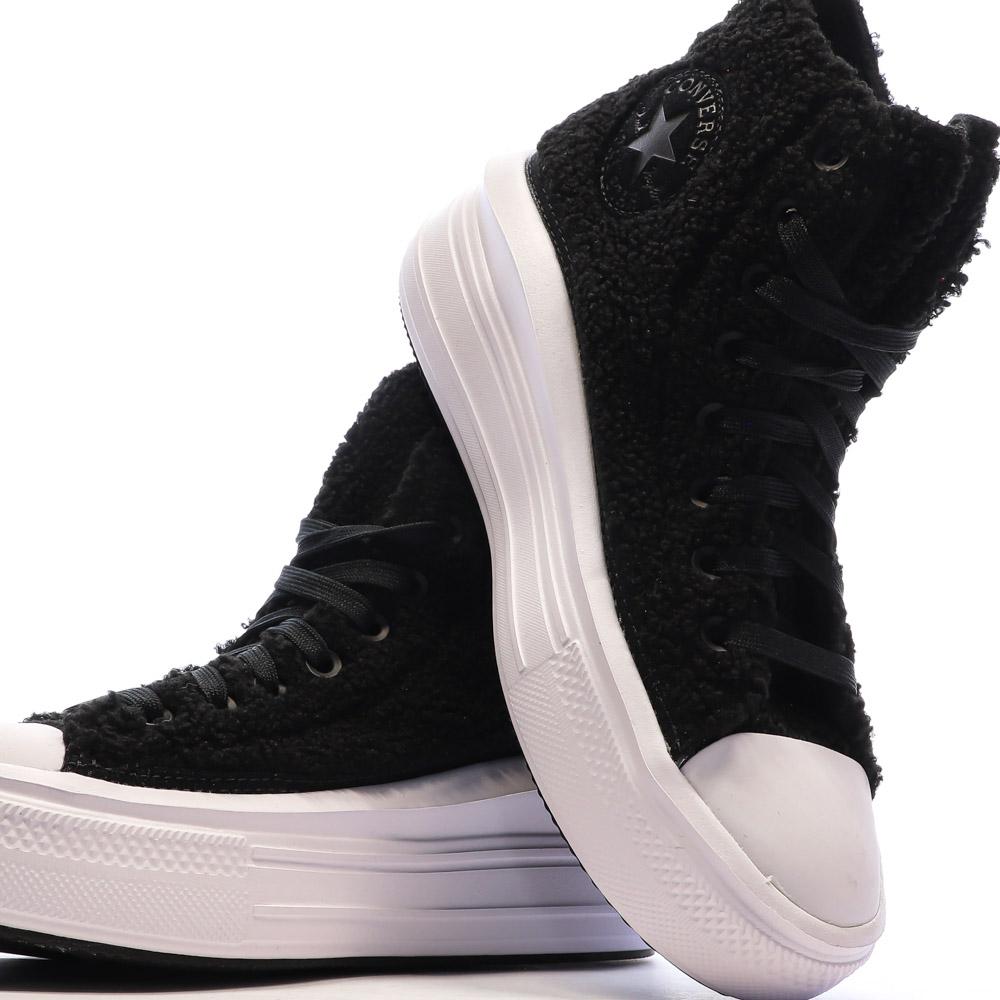 Converse Baskets Noires Femme Converse Chuck Taylor All Star Move
