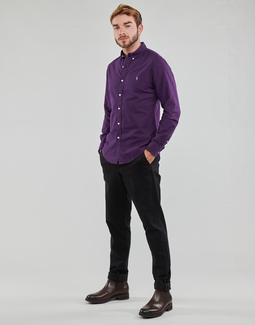 Polo Ralph Lauren - CHEMISE AJUSTEE SLIM FIT EN OXFORD LEGER Violeta