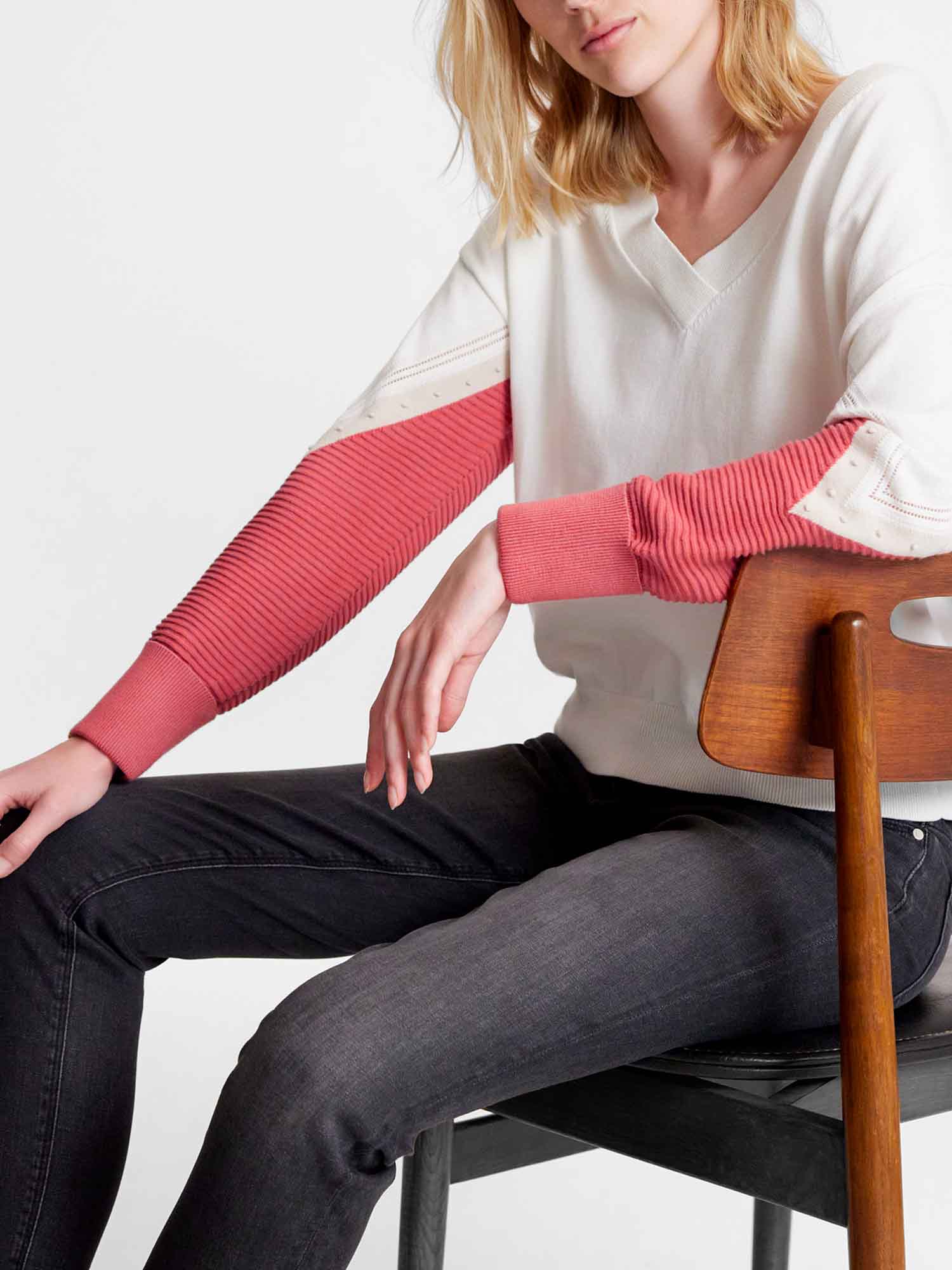 Pull Femme Coton Biologique Blanc