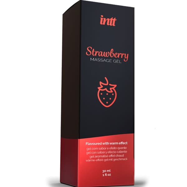 Intt Massasje & Oral Sex - Hot Effect Strawberry Flavor Massage Gel