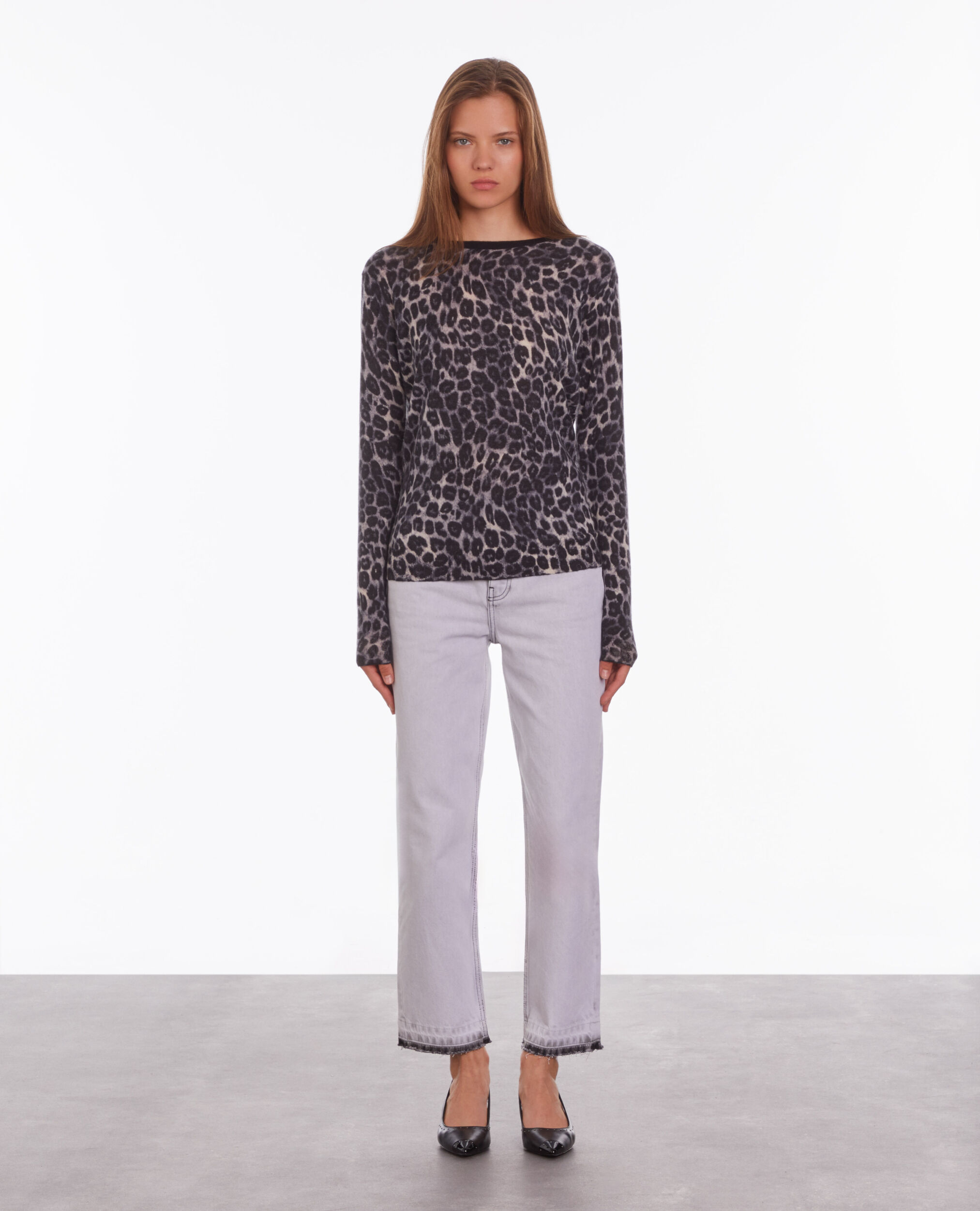 Pull imprimé en cachemire