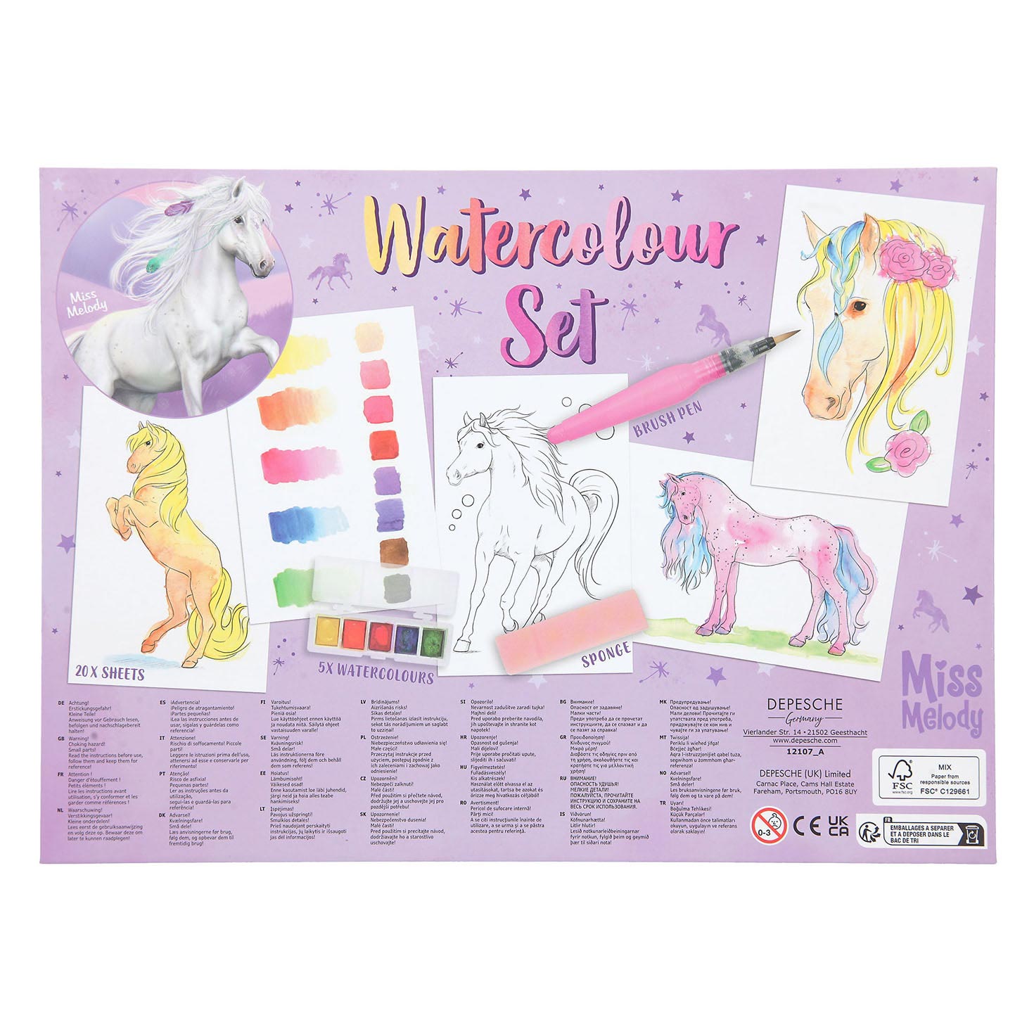 Miss Melody Aquarelset