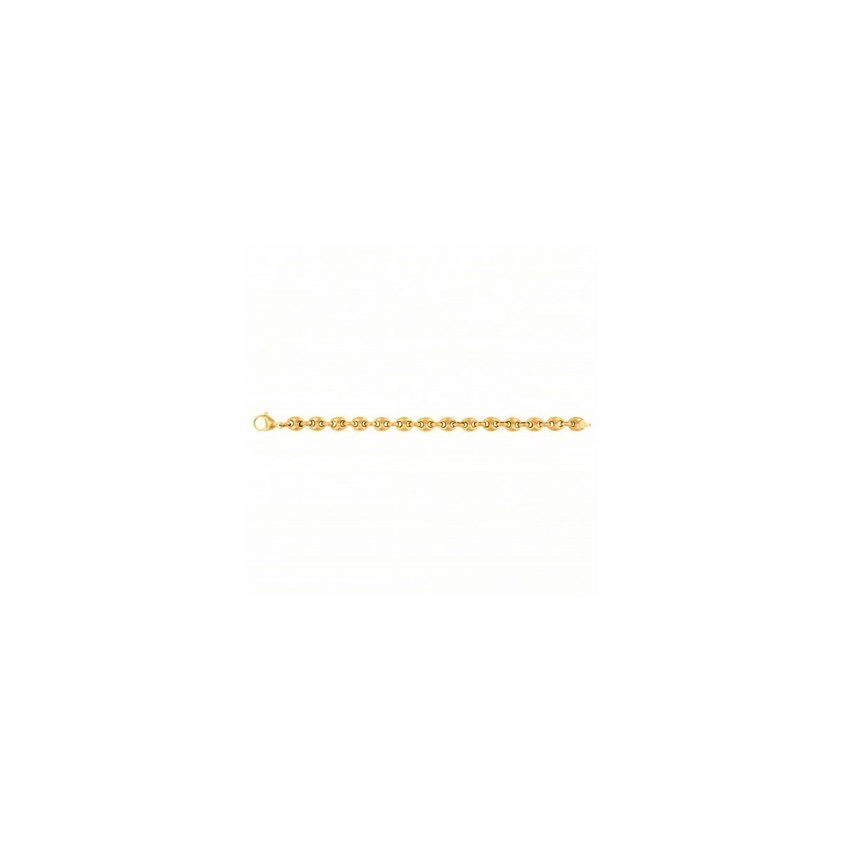 Bracelet souple multi-motifs en Acier 316L - jaune brillant