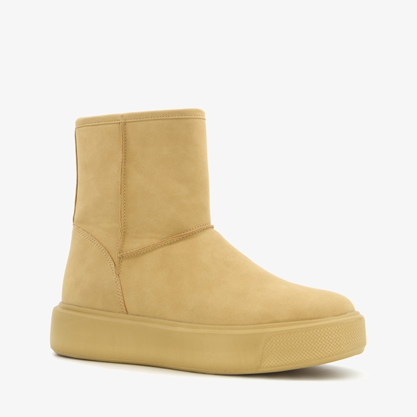 Blue Box dames enkellaarsjes beige