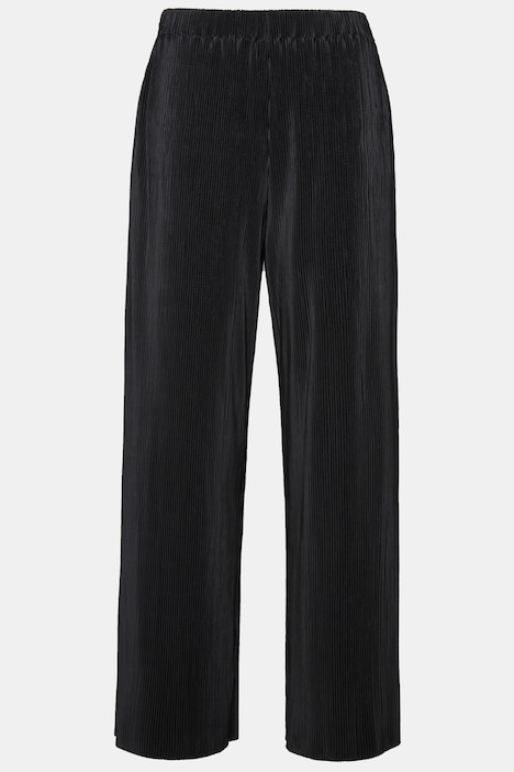 Hose, Wide Legs, High Waist, Plissee