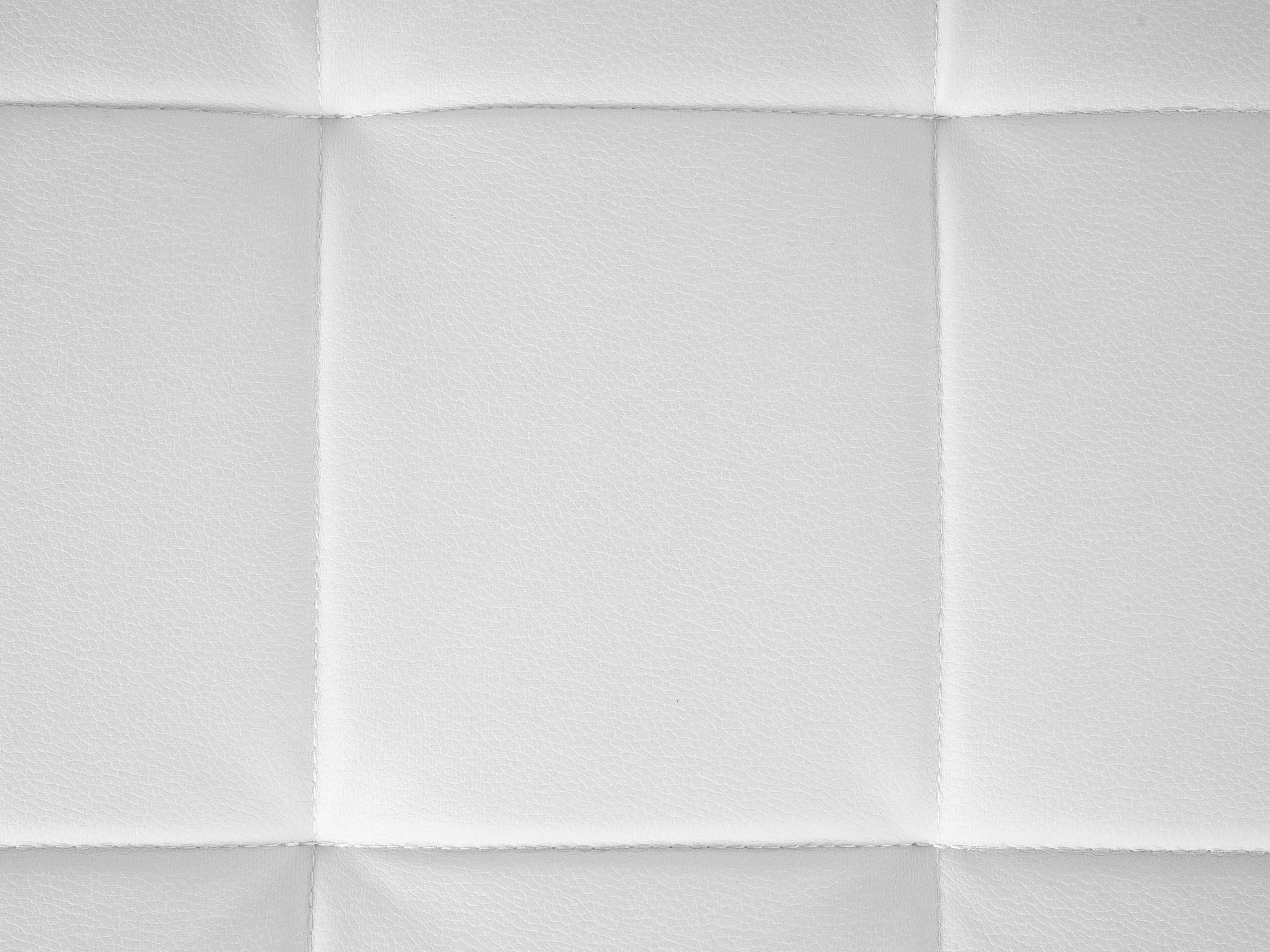 Modulaire hoekslaapbank 4-zits ABERDEEN Kunstleer Wit met ottomaan linkszijdig