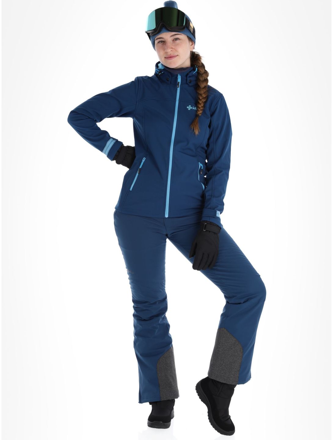 Ravia-w softshell ski-jas dames  grote maten