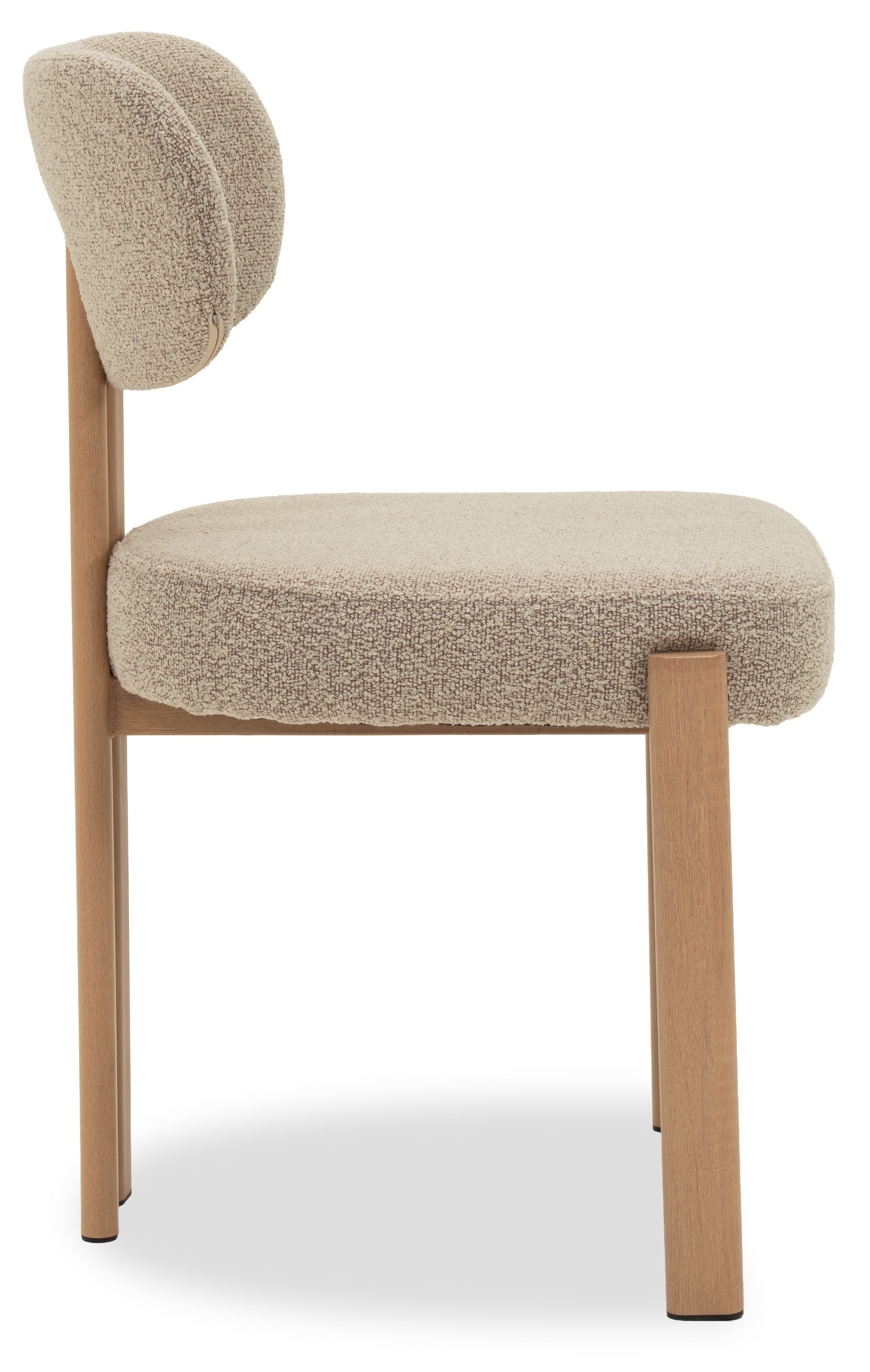 Eetkamerstoel Beige Natural Riku B49 x D50 x H81 cm