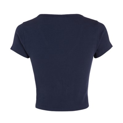 Tee-shirt à manches courtes femme Tjw Bby Crp Essential Rib V TOMMY HILFIGER