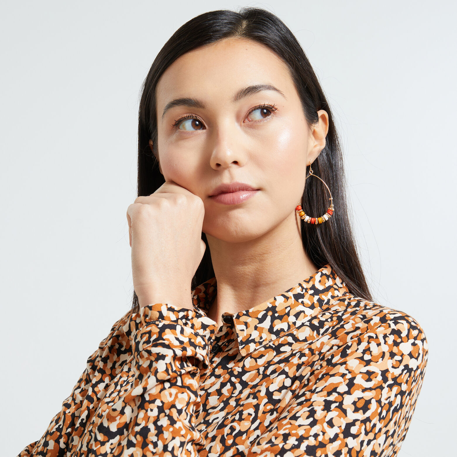 Robe fluide imprimée femme