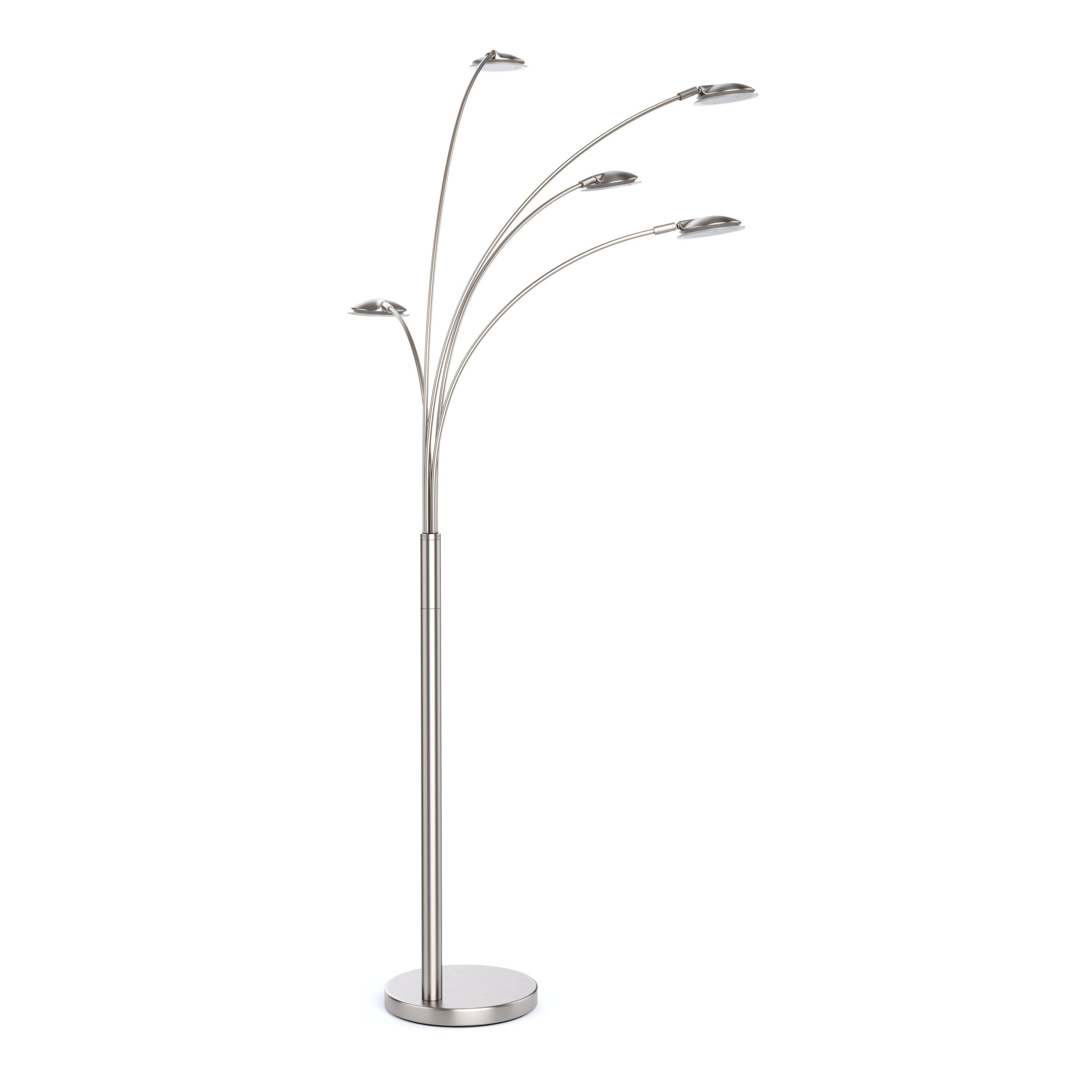 LED Stehlampe SPYRO dimmbar silber