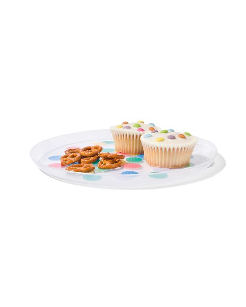 4 assiettes réutilisables Ø22.5cm confetti