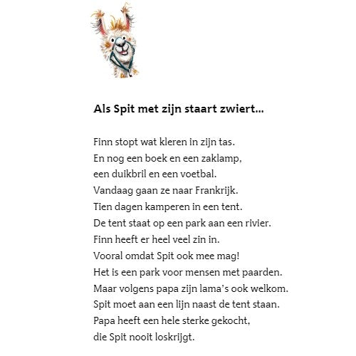 Uitgeverij kluitman spit de lama gaat kamperen - avi m4