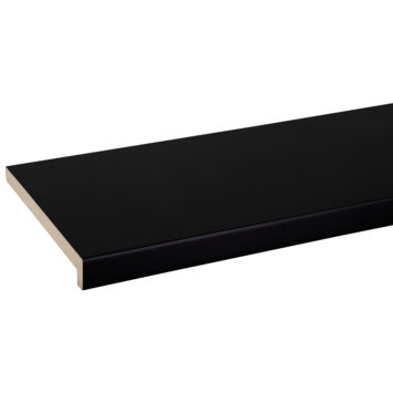 Vensterbank MDF zwart 250x20cm 28mm