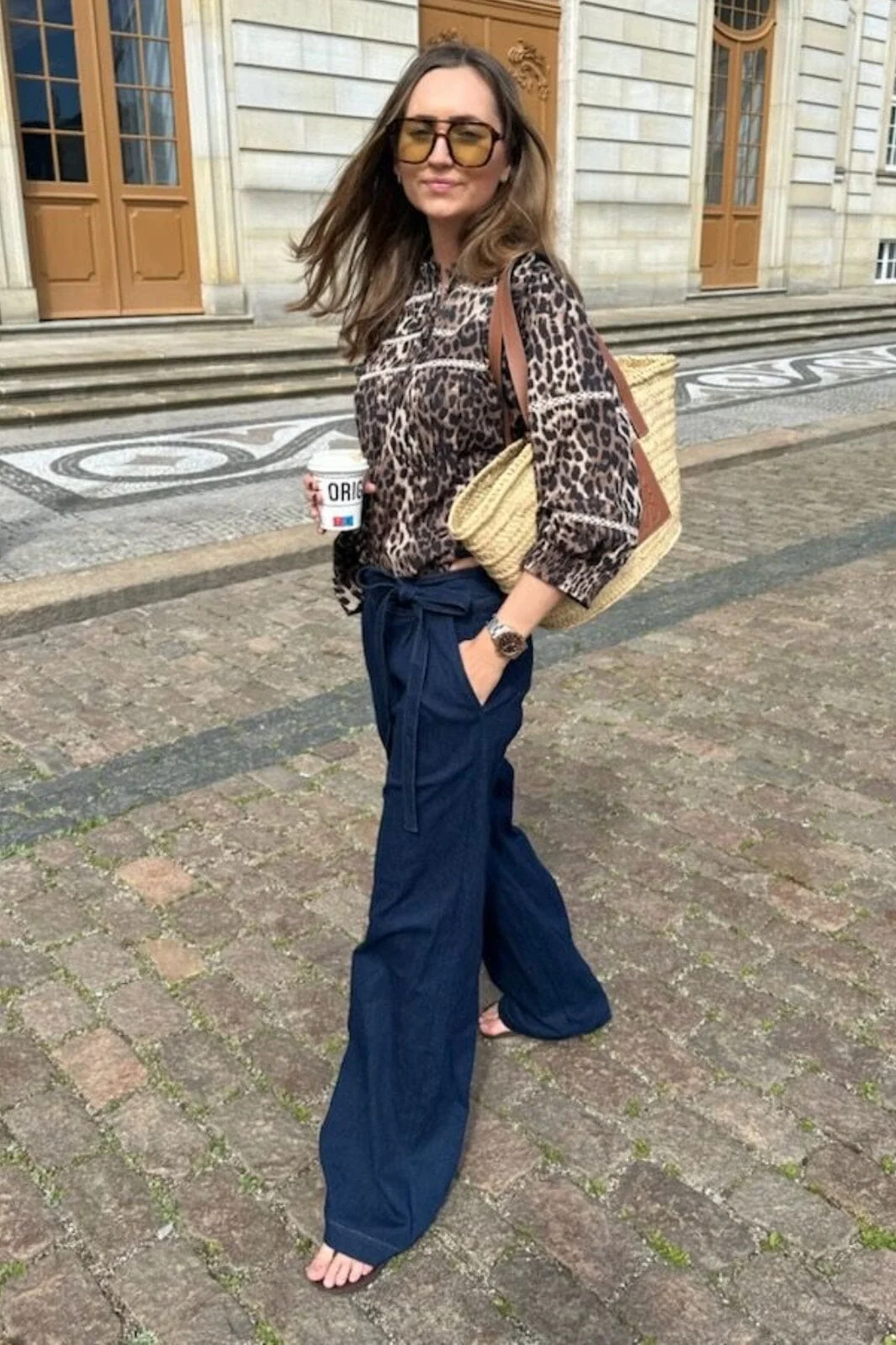 Continue Randi Pants solid blue