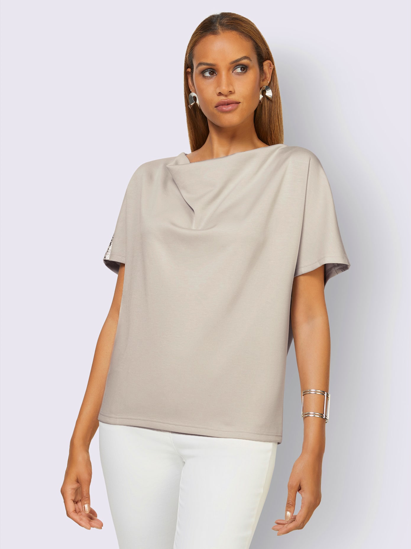 Sweat-shirt mélange de modal doux