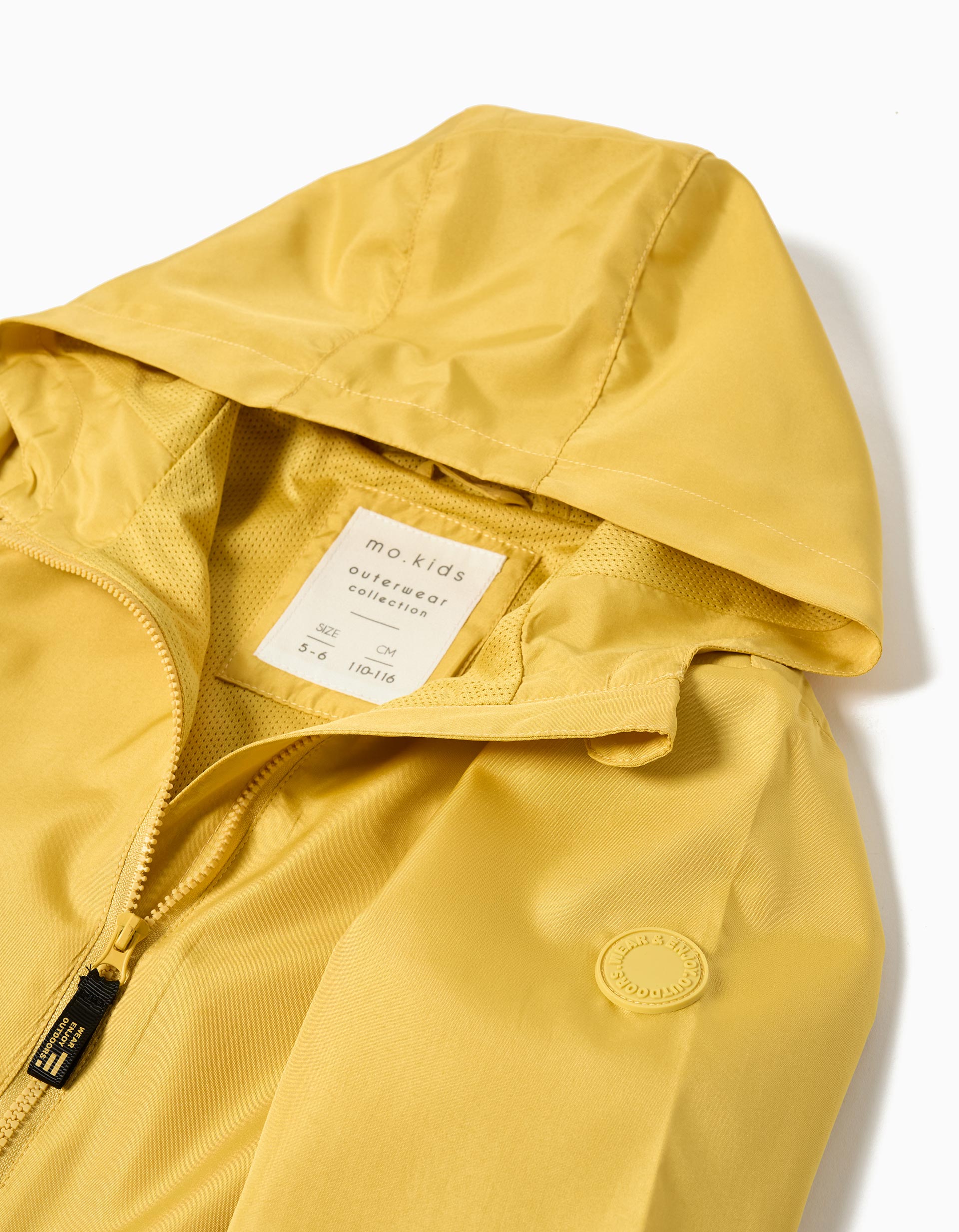 Parka com Capuz, Menino, Amarelo
