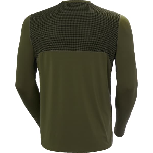 T-shirt trail HELLY HANSEN TECH TRAIL LS T-SHIRT UTILITY GREEN