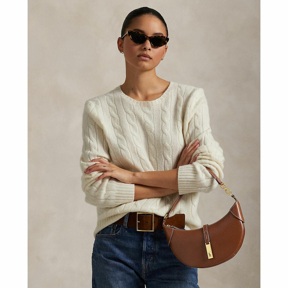 POLO RALPH LAUREN<br>Bolsa de couro Shell