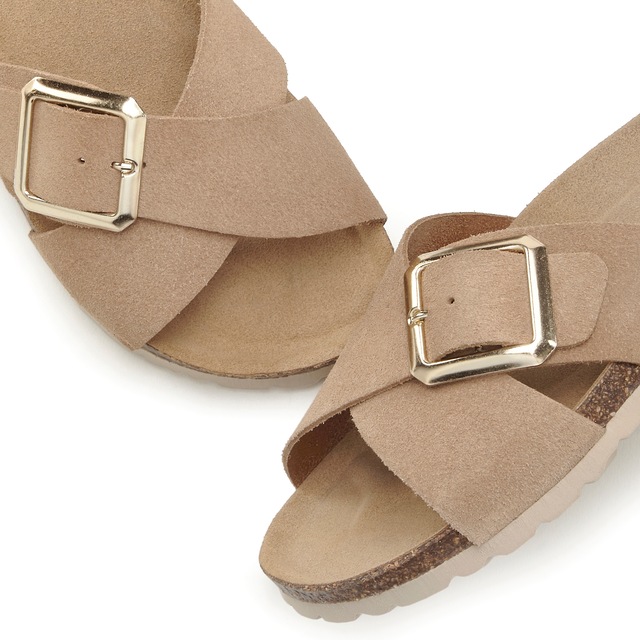 Elbsand Pantolette »Mule, Sandale, offener Schuh«  Sommerschuh aus hochwertigem Leder mit weichem Komfortkorkfussbett