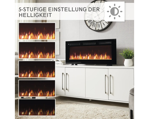 BALDERIA elektrische haard 102 x 43 cm 2000 W