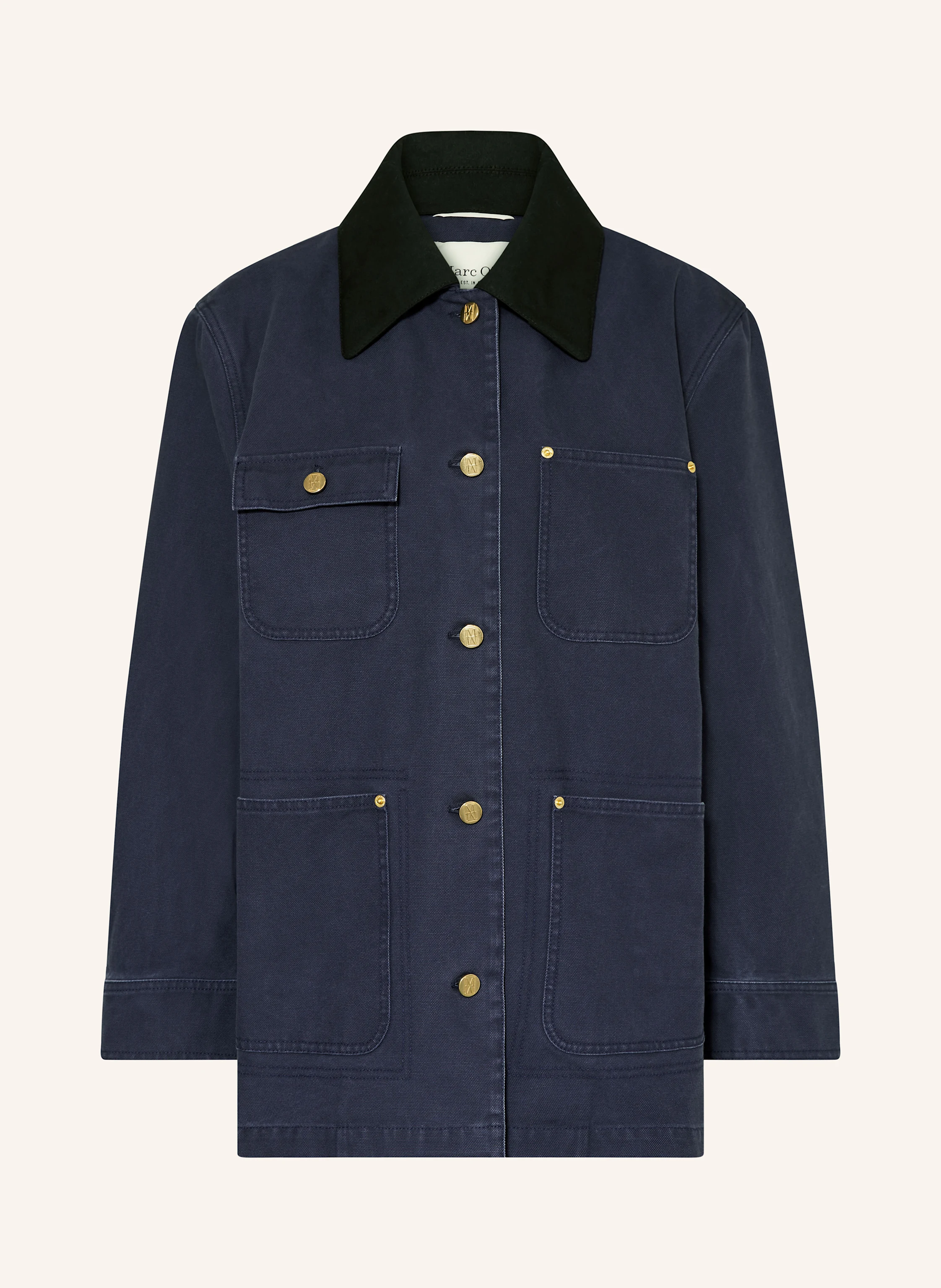 Marc O'Polo Overshirt mit abnehmbarem Kragen